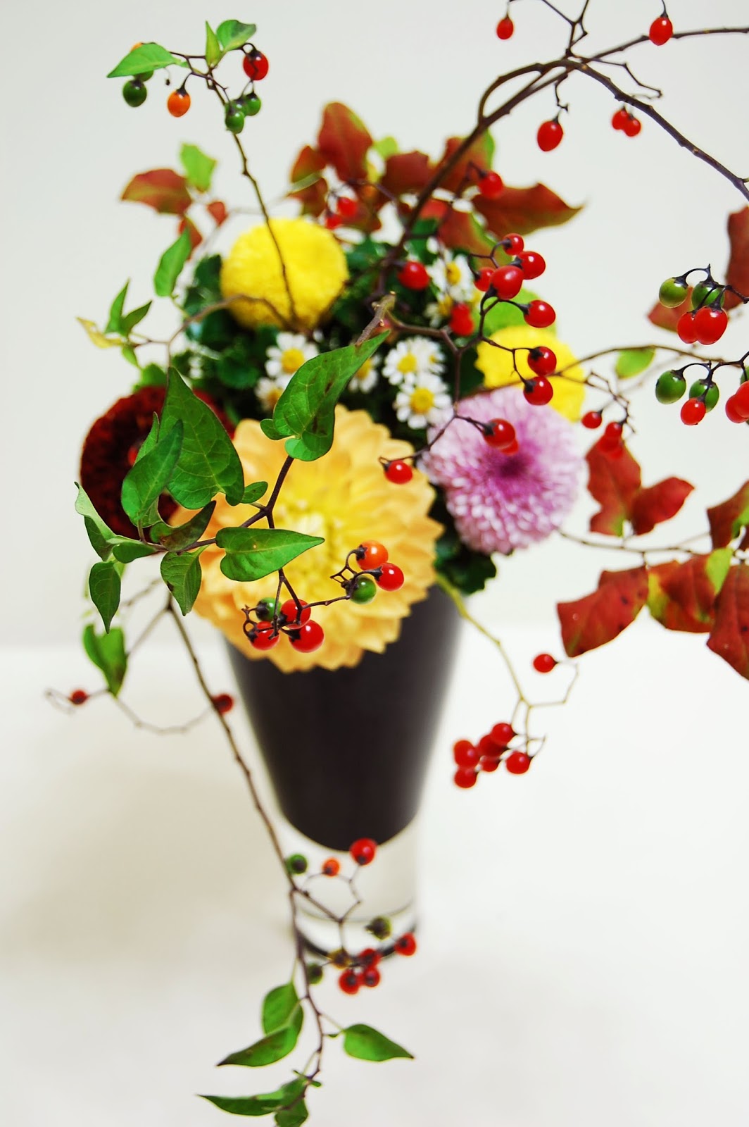 岸さんのエッセイ 10月の生け花 エッセイ