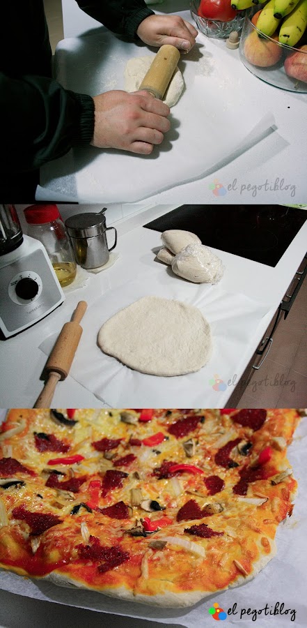 Receta para masa de pizza casera
