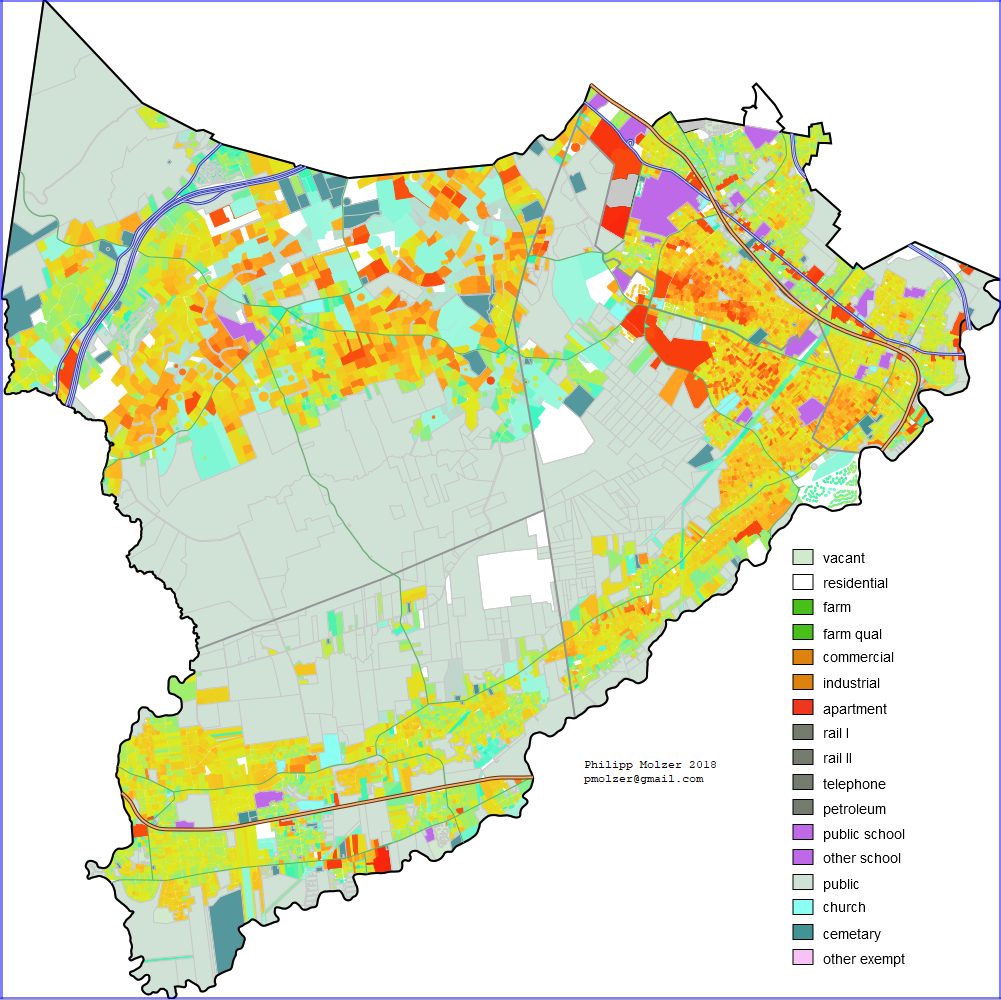 NJ Geospatial Data Mapping Property taxes in SE Morris County