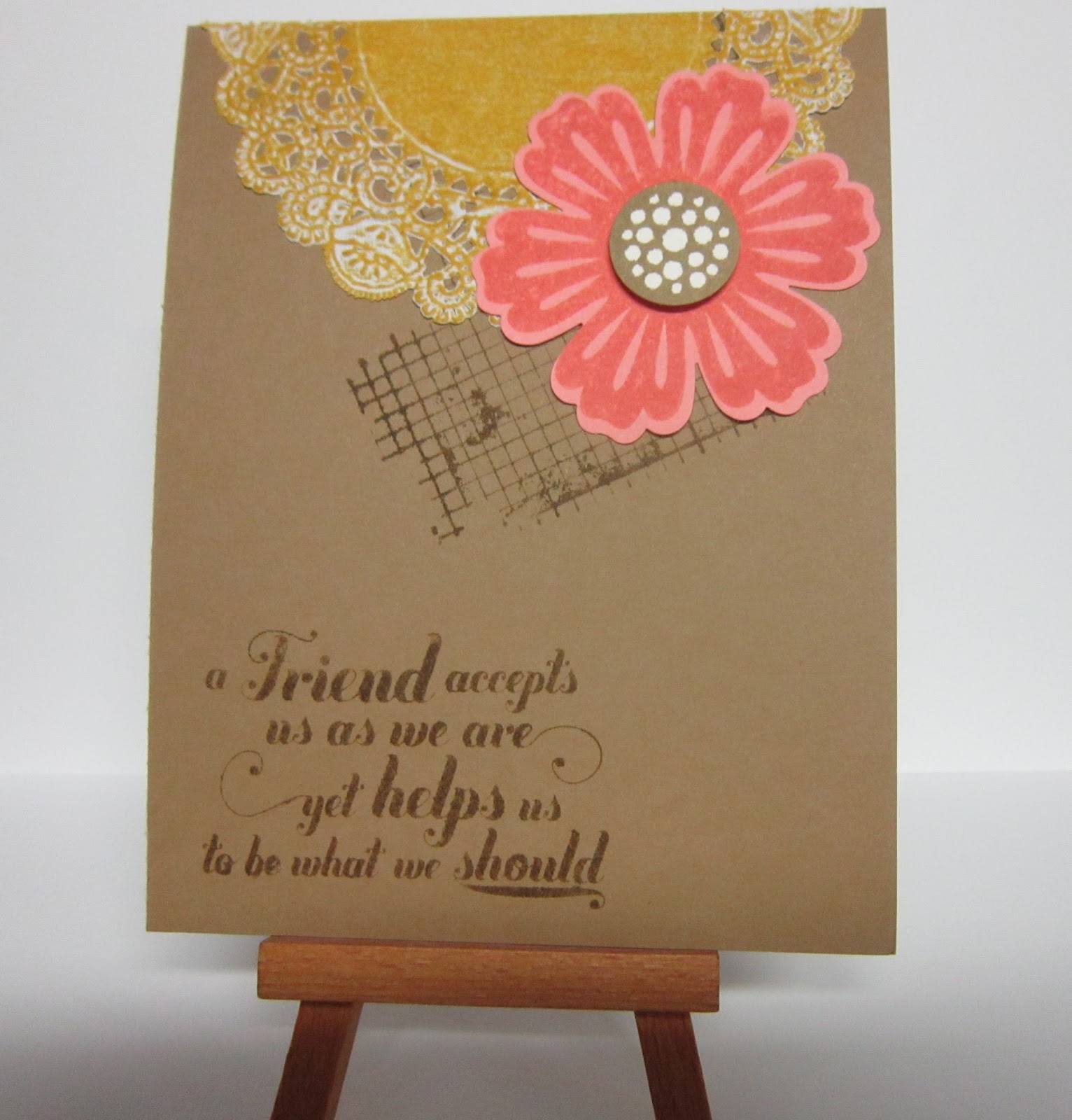 Krafting with Karen Adding Color to a White Paper Doily