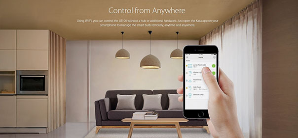 TP-Link Smart LED Dimmable White Dim brightness to customize Lighting and suit your mood