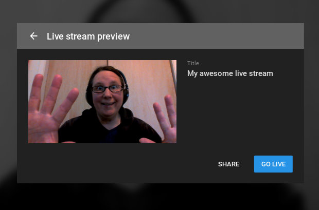 Creating with a Chromebook: Live stream on YouTube using your webcam