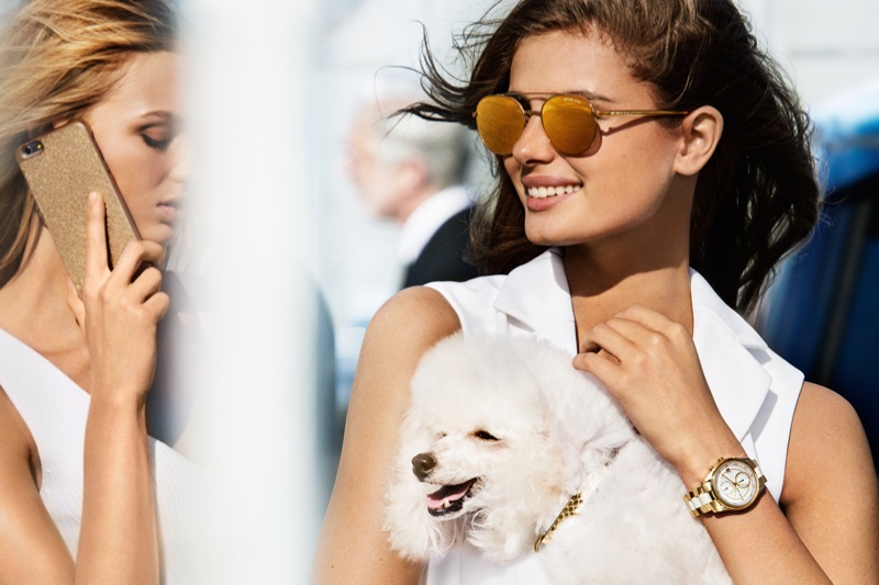 Taylor Hill & Romee Strijd Are Jet Setters in MICHAEL Michael Kors