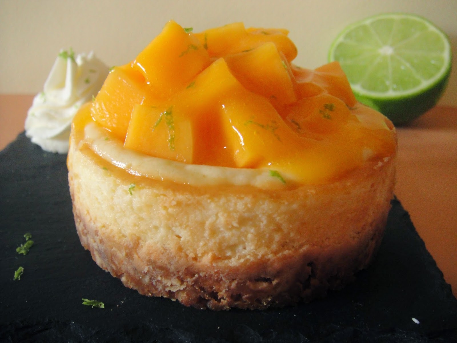 Arôme Framboises Cheesecake fruit de la passion & mangue chantilly au citron vert (recette de