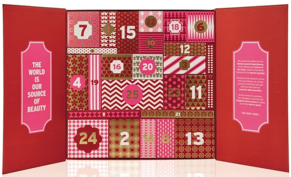 The Body Shop Navidad 2016 calendario adviento Deluxe calendario adviento Deluxe The Body Shop Navidad 2016