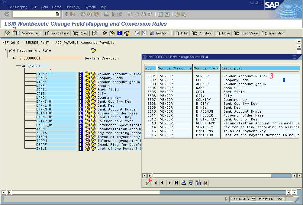 SAP FICO Central Mass Creation of Vendor (Supplier) Master Records through LSMW