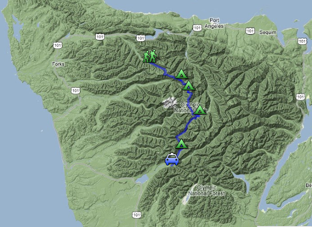 olympic national park map