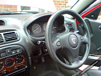 Rover 25 standard interior and steering wheel