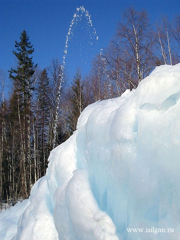 Ледяной фонтан 2005. Национальный парк "Зюраткуль". Челябинская область