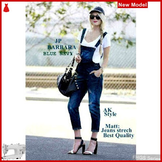 FHGS9050 Model Jumpsuit Barbara AK, Jeans Jumpsuit Perempuan Navy BMG