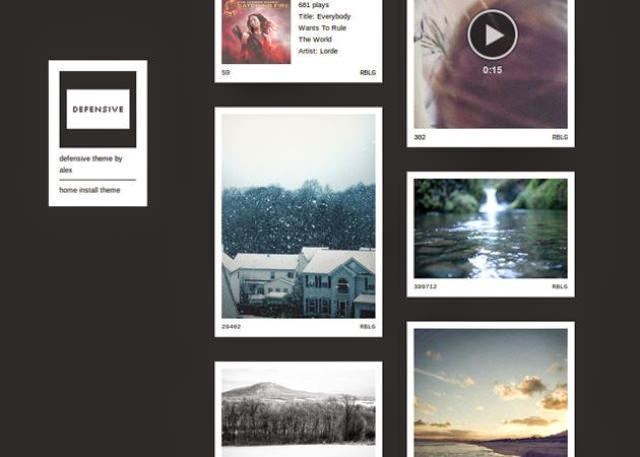 Defensive - Simple Free Tumblr Theme