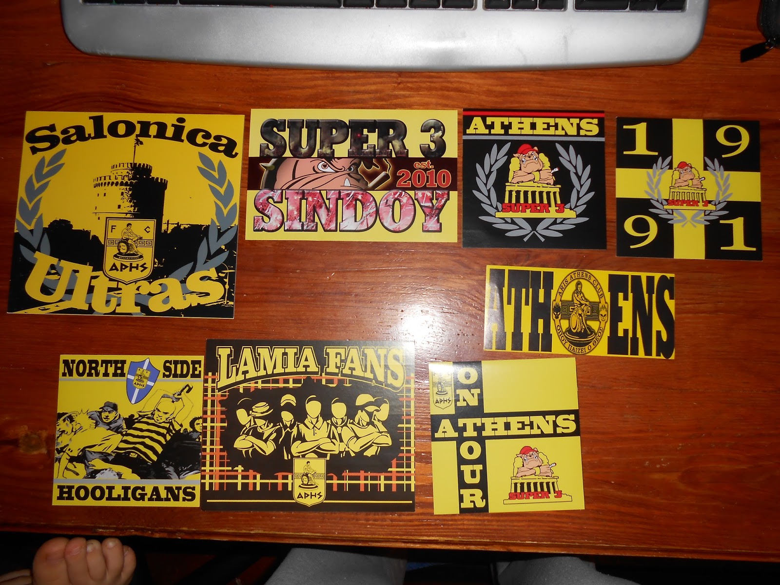 Ultras stickers Aris Saloniki Greece