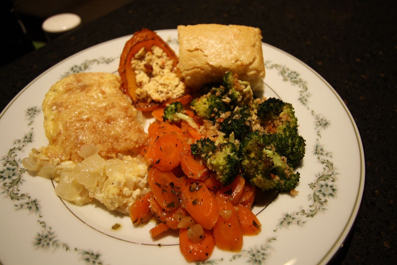 The Roediger House Meal No. 1521 Vegetable Plate and Southern Cornbread