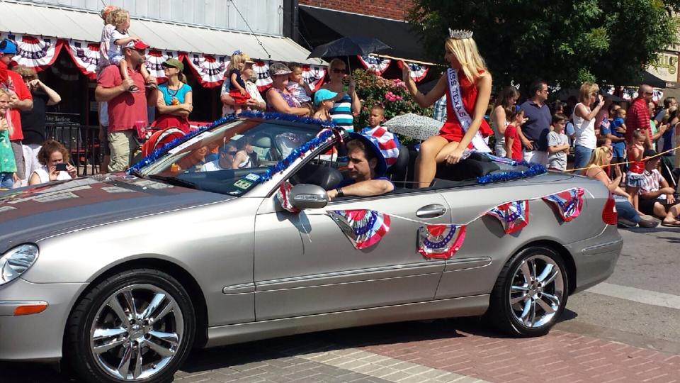 Miss West Coast International 2014 4th of July Parade! Boomtown Mckinney!!