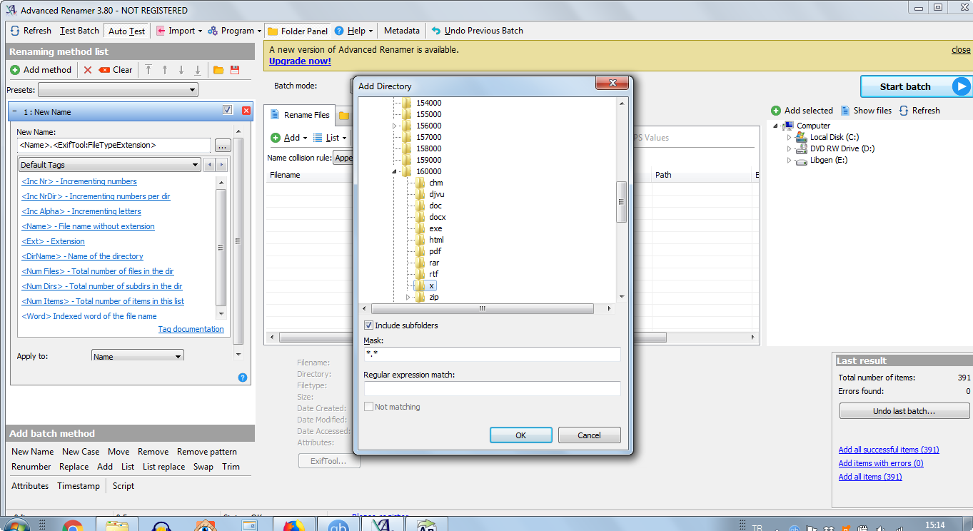 batch rename file extension