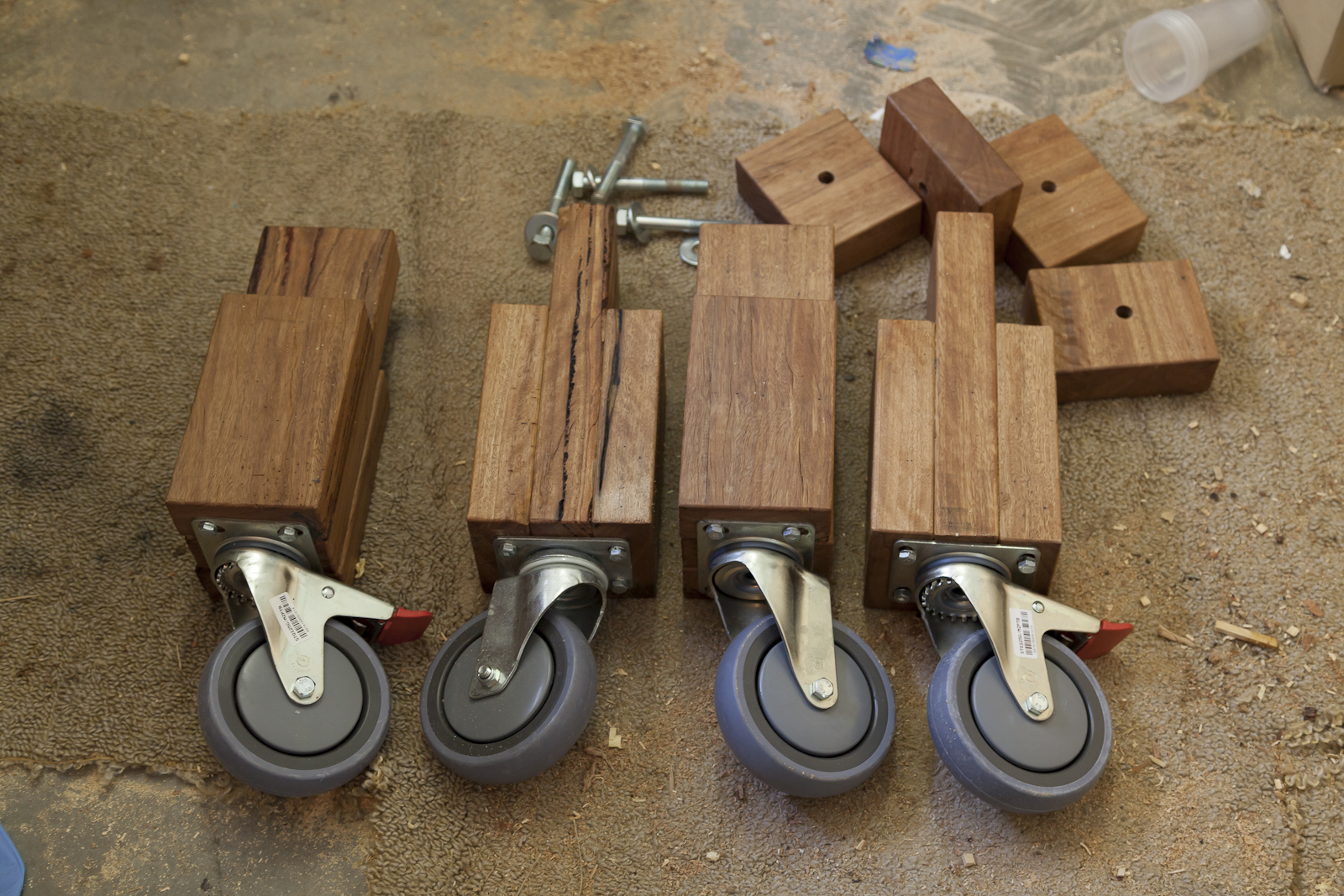  the love of wood Wheels for the Workbench