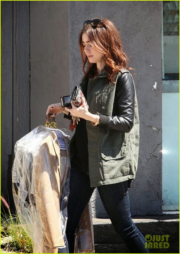 Lily Collins running errands in Los Angeles | Serious Hollywood