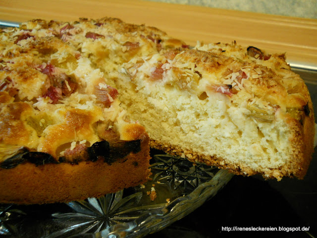 Irène`s Leckereien♥: Rhabarberkuchen mit Kokos