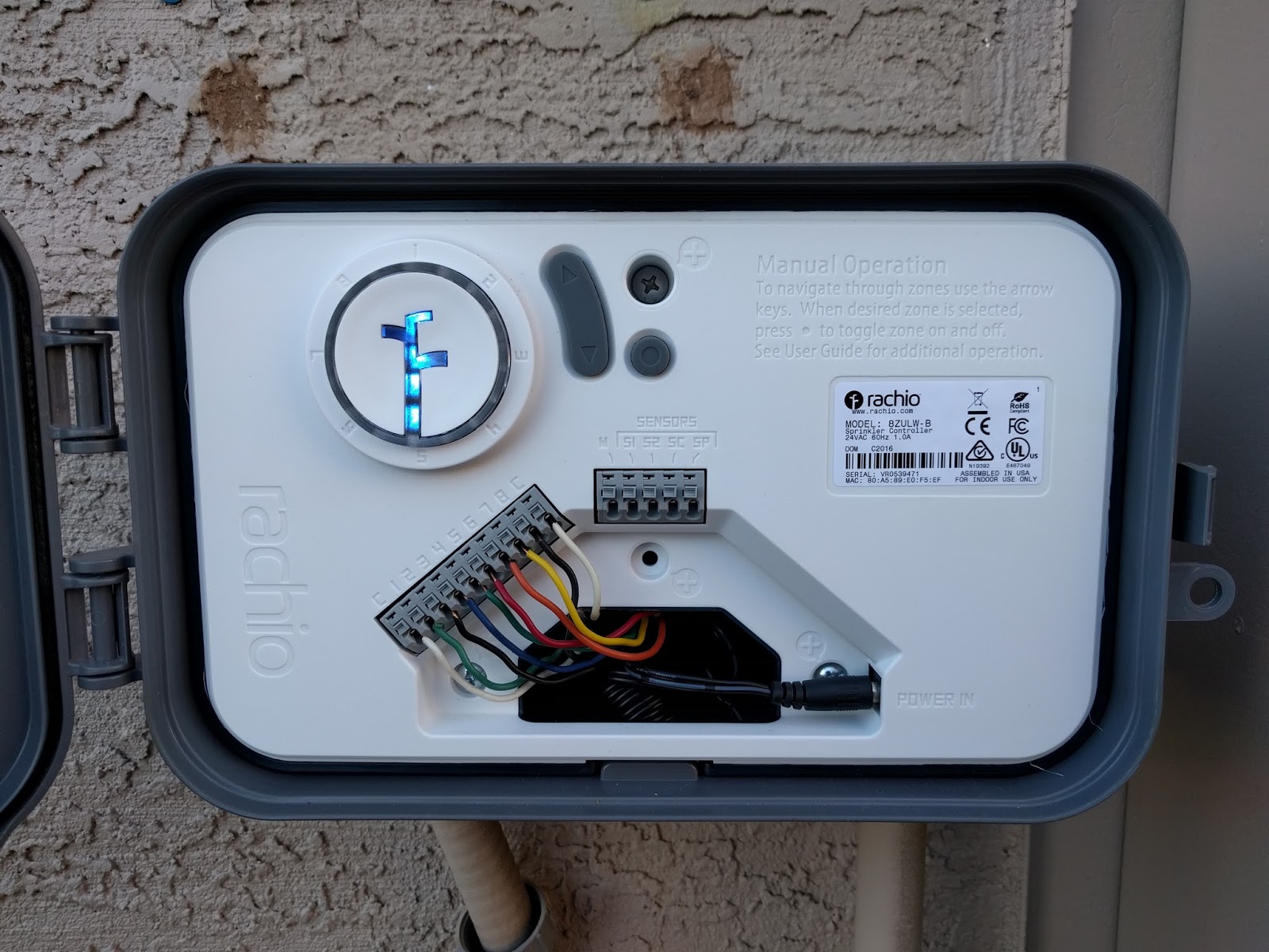 Moving to the Rachio Sprinkler Controller