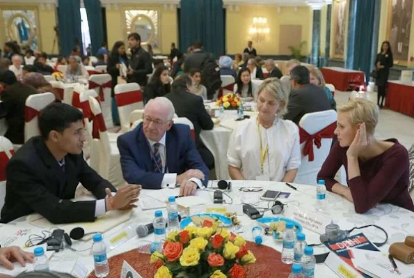 Princess Charlene and Princess Laurentien attended the Laureates and Leaders for Children Summit 2016 in New Delhi