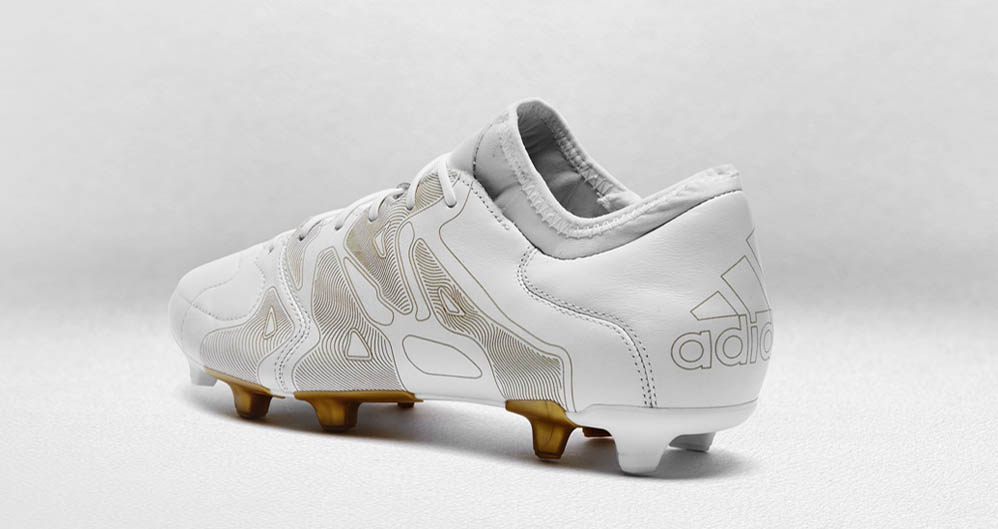 White / Gold Adidas X Etch Pack KangarooLeather Boots Released Footy