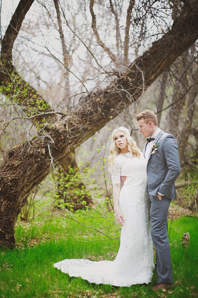 Romantic Bohemian Styled Wedding in the Woods