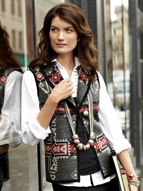pendleton vest inspiration pammie shawl collar finally found pattern