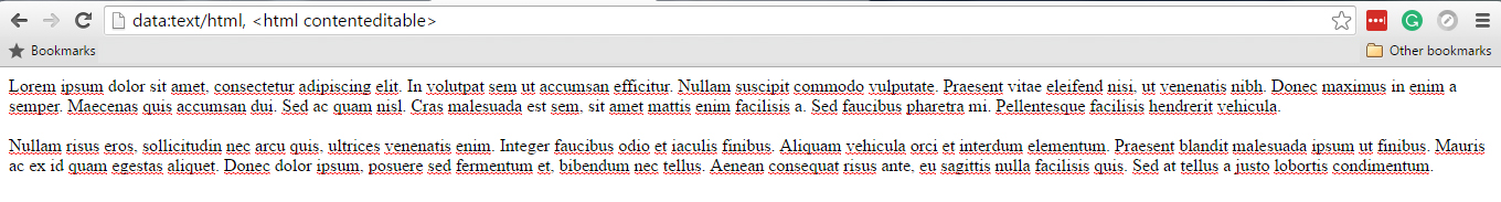 Google chrome as notepad Google chrome as notepad