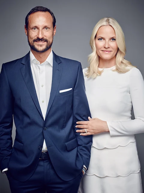 New photos of the Crown Prince Haakon and Crown Princess Mette-Marit of Norway.