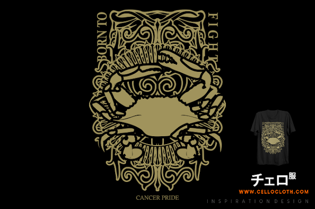 CONTOH DESAIN KAOS ZODIAK CANCER