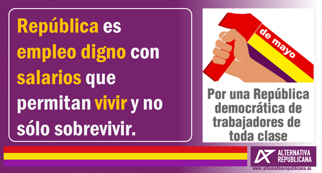 República es empleo digno con salarios que permitan vivir y no sólo sobrevivir República es empleo digno con salarios que permitan vivir y no sólo sobrevivir