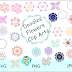 ↣ Flowers Doodles Cliparts {SVG, PNG and JPG}