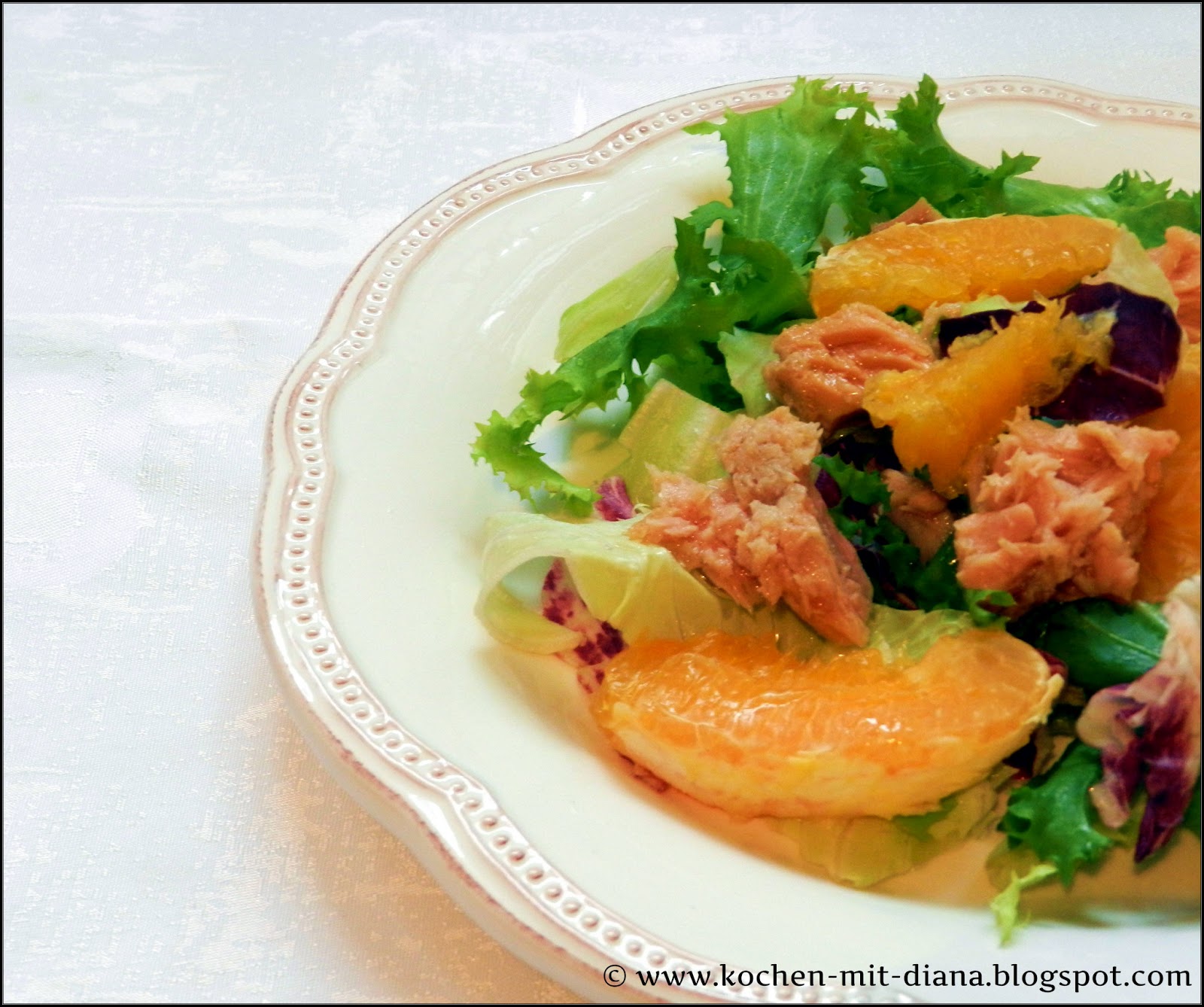 Salad with tuna and oranges Cooking with Diana