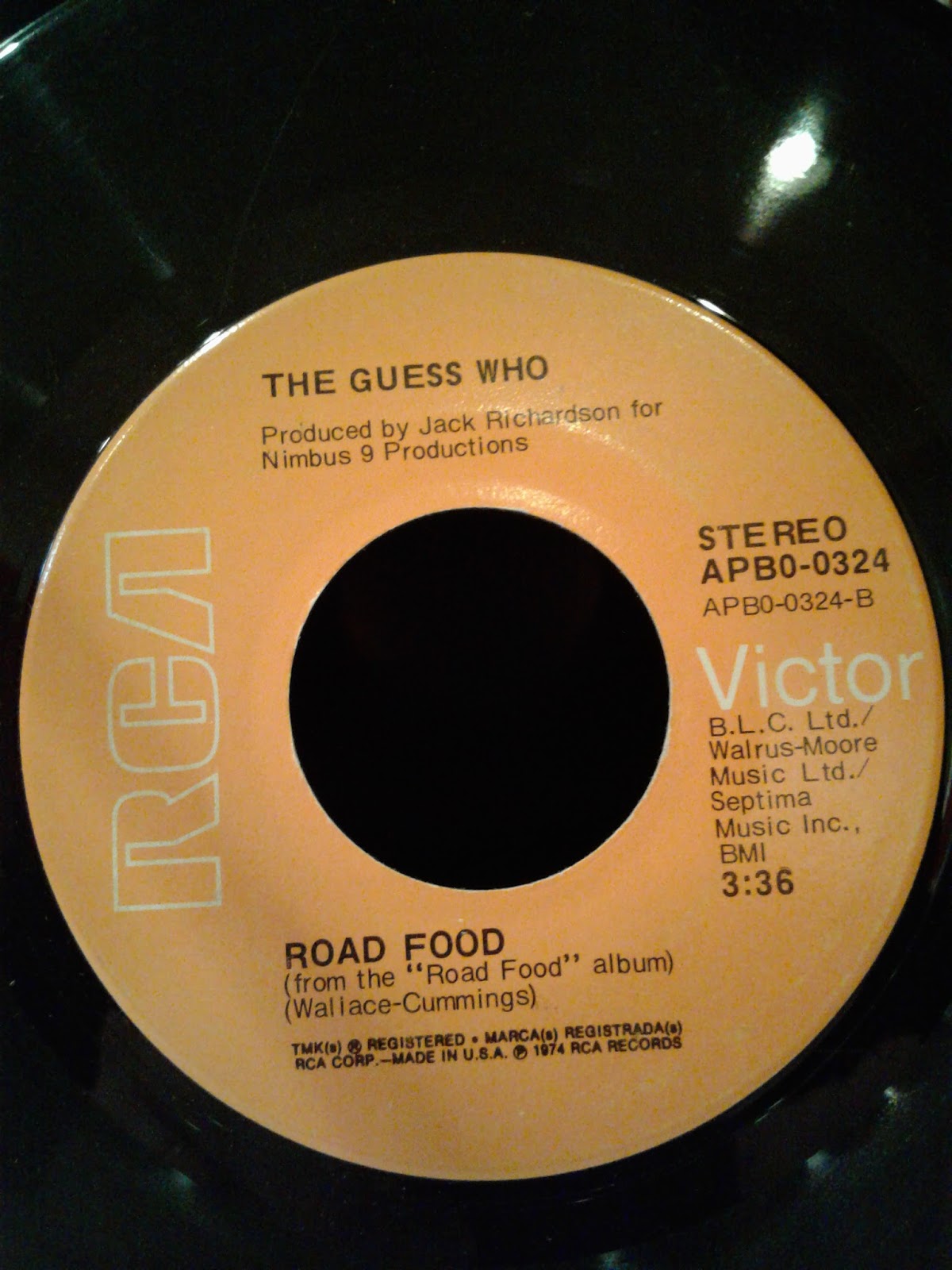 Optøjer parkere Offentliggørelse Ten Records: A Song A Day: The Guess Who, "Road Food"