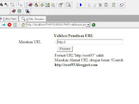 Source Code PHP Untuk Validasi Penulisan URL