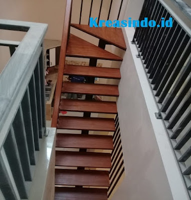 Jasa Tangga Besi kombinasi Trap Kayu Kamper di Cirebon Jasa Tangga Besi kombinasi Trap Kayu Kamper di Cirebon
