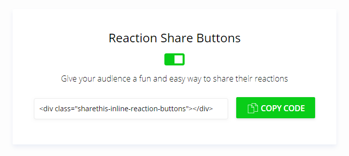 activar reacciones sharethis blogger