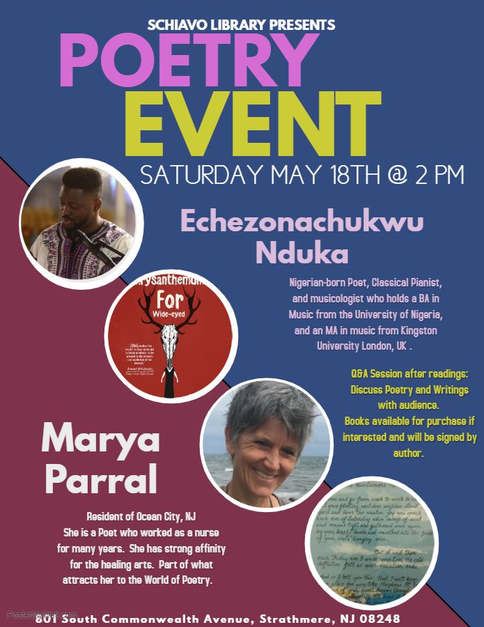 Strathmere News & Happenings Strathmere Library Poetry event, Saturday
