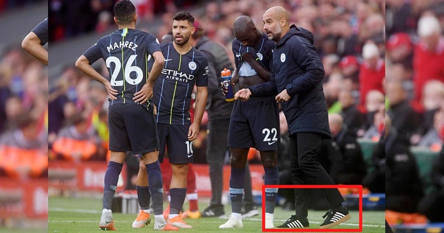 No More Adidas - Here Is Which (495 USD) Shoes Pep Guardiola Wearing - Footy Headlines
