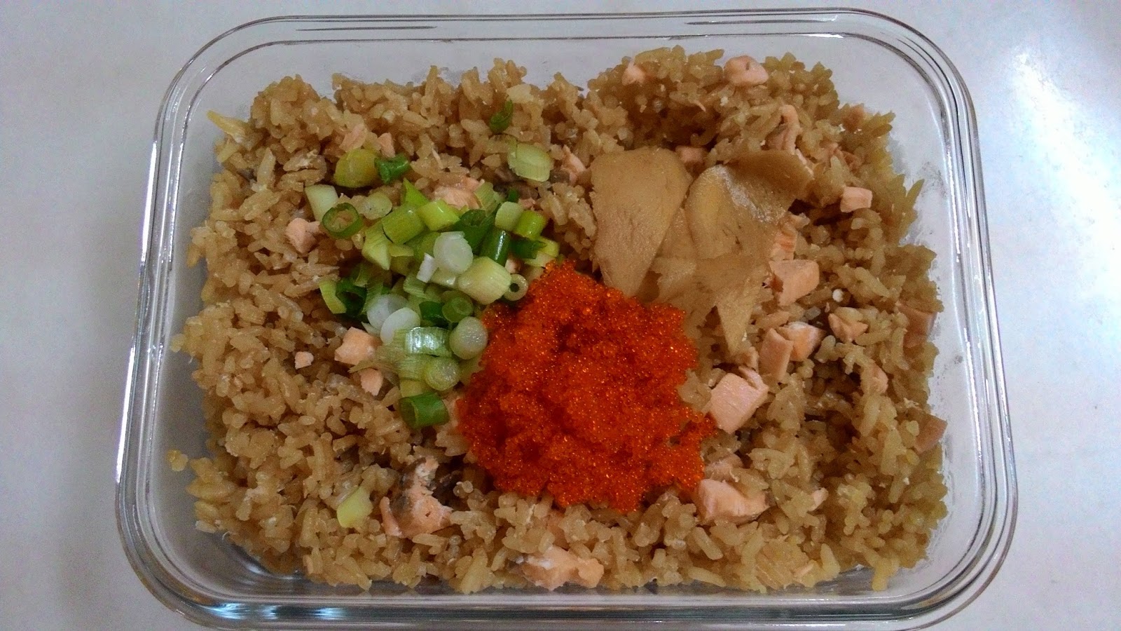My Cooking Recipe 日式鲑鱼饭Japanese Salmon Rice