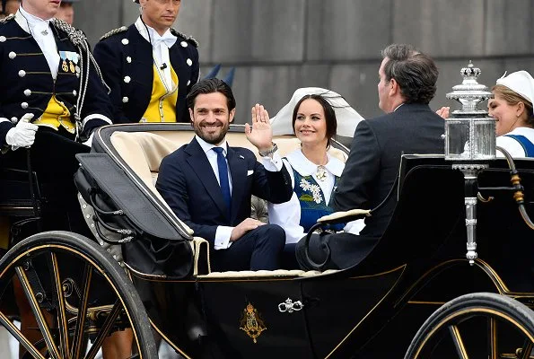 Queen Silvia, Crown Princess Victoria, Prince Daniel, Princess Estelle, Prince Carl Philip, Princess Sofia, Princess Madeleine and Christopher O'Neill