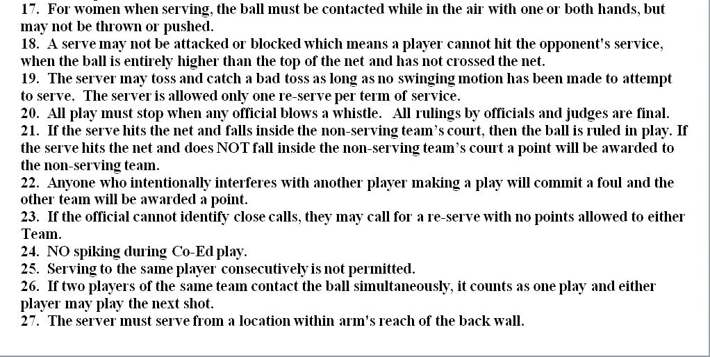 Sandpaper SandpipernNude Olympic Water Volleyball Rules