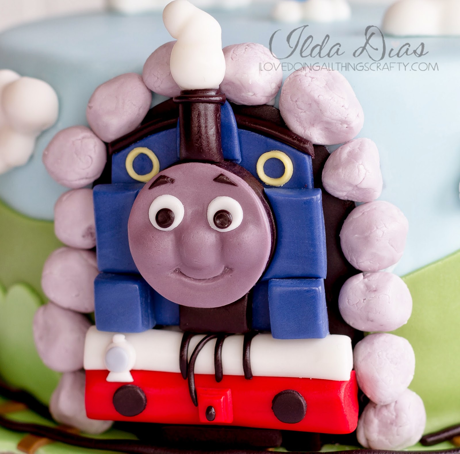I Love Doing All Things Crafty Thomas the Train Birthday Cake DIY Cakes