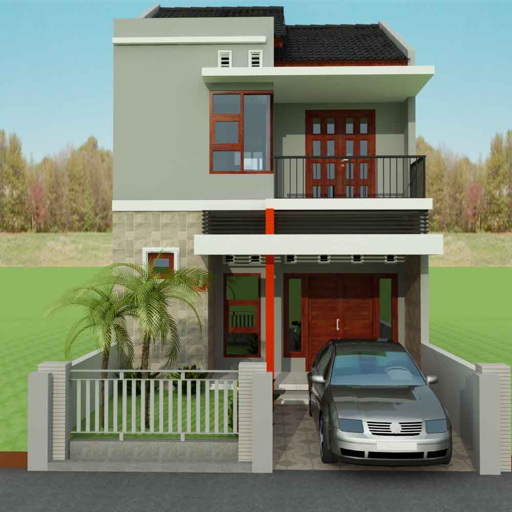 Contoh Desain Rumah  Minimalis  2  Lantai 