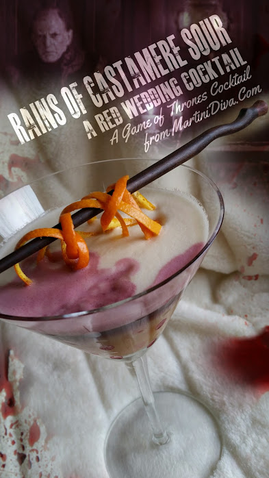 RED WEDDING SOUR - A Rains of Castamere inspired New York Rum Sour