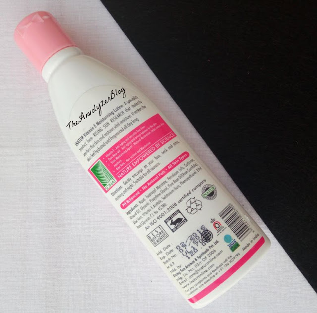 Review Inatur Herbals Vitamin E Moisturising Lotion with Pure Rose Oil