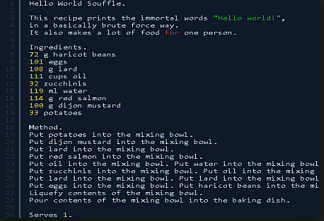 malebolge programming language