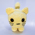 GATINHO AMIGURUMI AMARELO