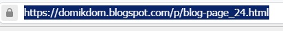 URL страницы в блогер