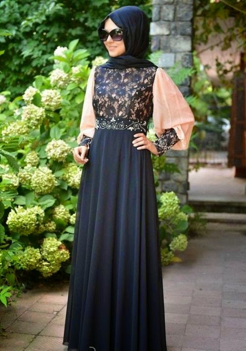 24 Contoh Model Baju  Muslim  Brokat  Terbaru  dan Terbaik 